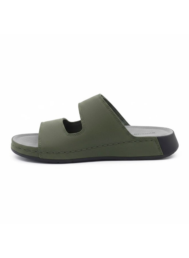 Stylish men's slippers with a modern and comfortable design – genuine leather and non-slip orthopedic sole, available in various sizes and colors. - Image 2